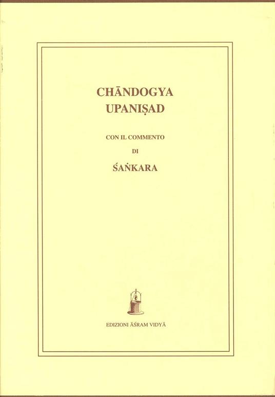 Chandogya upanisad con il commento di Sankara - copertina
