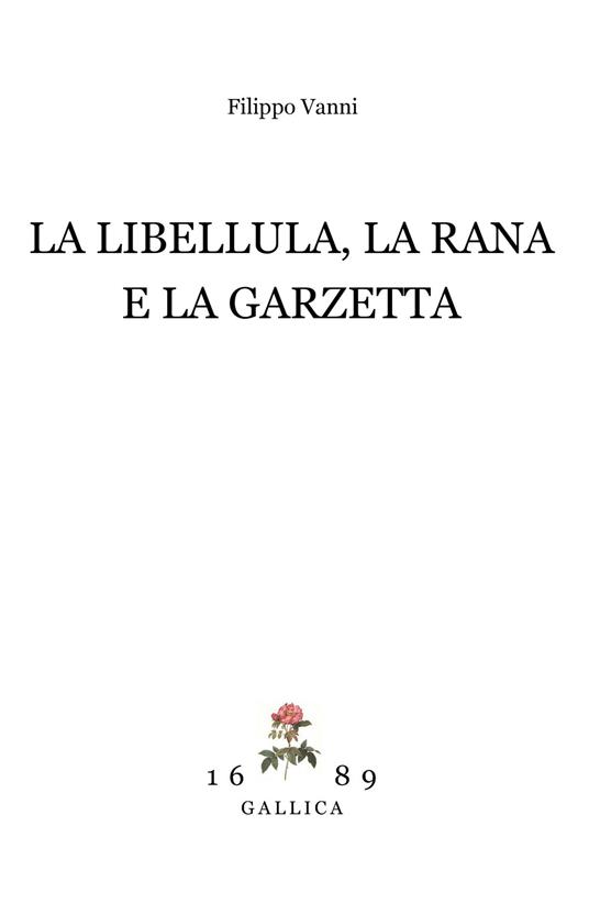 La libellula, la rana e la garzetta - Filippo Vanni - copertina