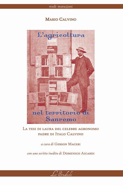L' agricoltura nel territorio di Sanremo - Mario Calvino - copertina