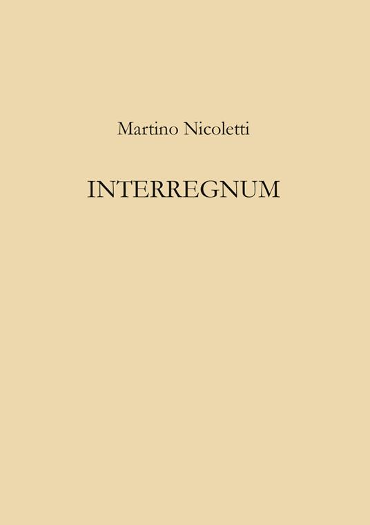 Interregnum - Martino Nicoletti - copertina