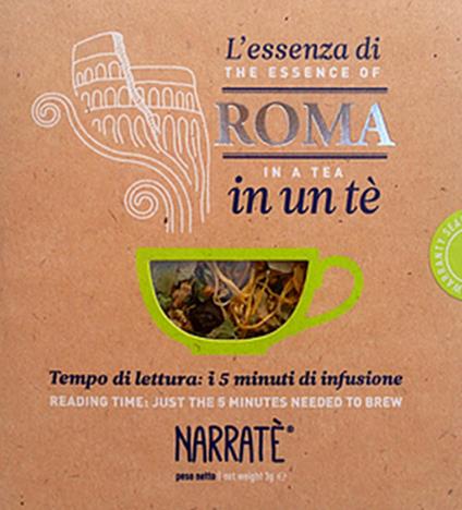 L'essenza di Roma in un tè. Tempo di lettura: i 5 minuti di infusione-The essence of Rome in a tea. Reading time: just the 5 minutes needed to brew. Ediz. bilingue. Con tea bag - Luca Notarianni - copertina