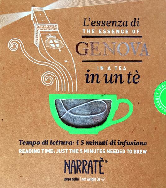 L'essenza di Genova in un tè-The Genoa essence in a tea. Ediz. bilingue. Con tea bag - Laura Guglielmi - copertina