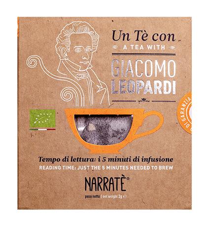 Un tè con Giacomo Leopardi. A tea with Giacomo Leopardi. Con Filtro di tè con blend ispirato a Giacomo Leopardi - Massimiliano Felli - copertina
