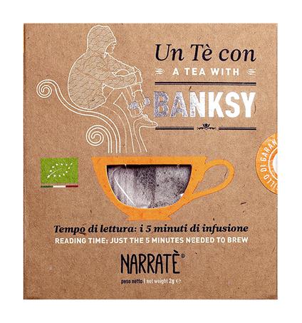 Un tè con Banksy. A tea with Banksy. Con Filtro di tè blu con blend ispirato a Banksy - Valeria Arnaldi - copertina