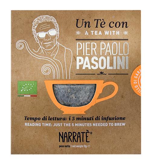 Un tè con Pier Paolo Pasolini-A tea with Pier Paolo Pasolini. Ediz. bilingue. Con tea bag - Morena Rossi - copertina