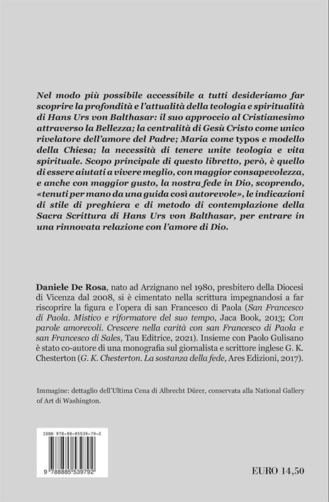 Mistica e bellezza. Piccola guida alla contemplazione con Hans Urs von Balthasar - Daniele De Rosa - 2