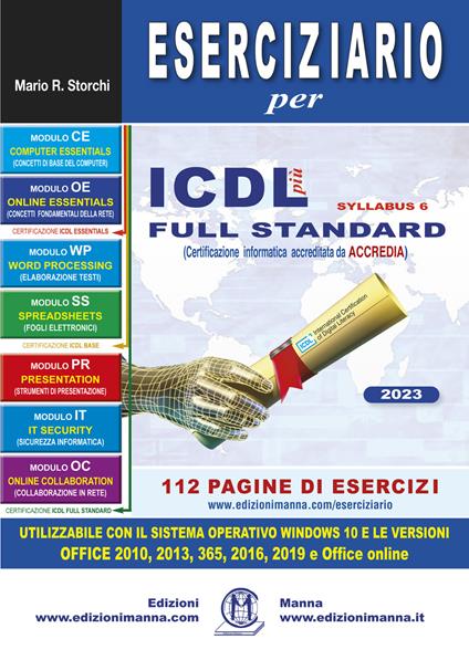 Eserciziario per ICDL più syllabus 6 full standard - R. Mario Storchi - copertina