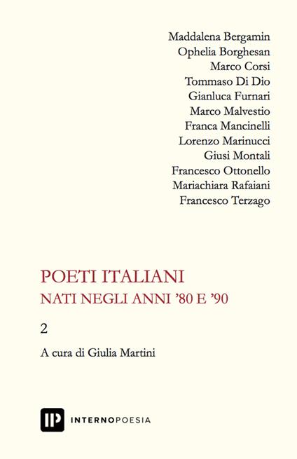 Poeti italiani nati negli anni '80 e '90. Vol. 2 - copertina