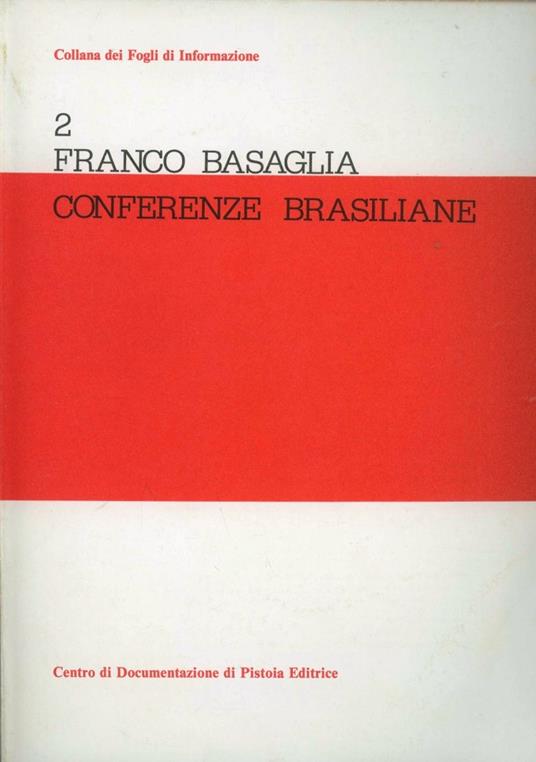 Conferenze brasiliane - Franco Basaglia - copertina