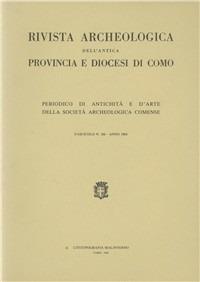Rivista archeologica dell'antica provincia e diocesi di Como (166) - Stefania Casini,Giovanna Arata,Antonio Sartori - copertina