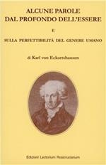 Alcune parole dal profondo dell'essere-Sulla perfettibilità del genere umano