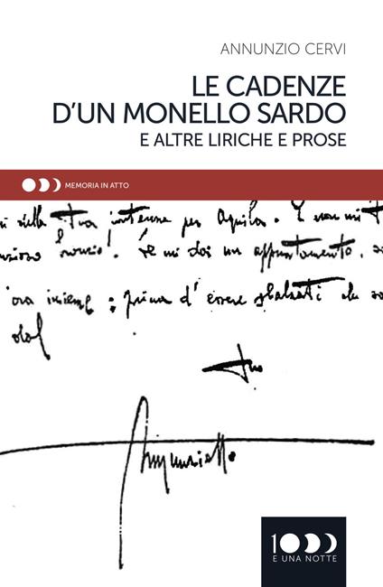 Le cadenze di un monello sardo e altre liriche e prose - Annunzio Cervi - copertina