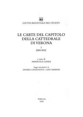 Le carte del capitolo della Cattedrale di Verona (1101-1151) - copertina