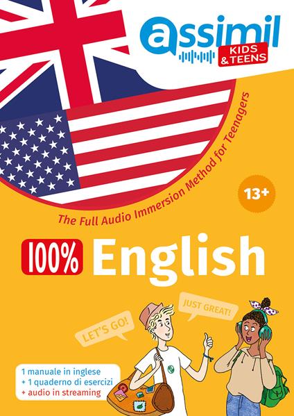 100% English. The Full Audio Immersion Method. Con Contenuto digitale per accesso online - Thérèse Bonté,Nolwena Monnier - copertina