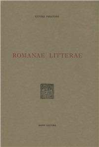 Romanae litterae - Ettore Paratore - copertina