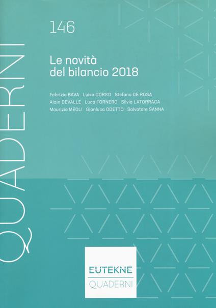 Le novità del bilancio 2018 - copertina