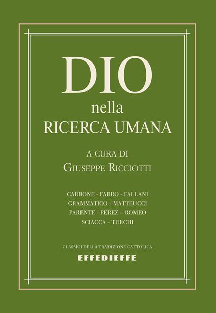 Dio nella ricerca umana - copertina