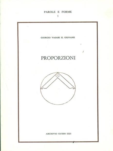 Proporzioni - Giorgio Vasari - copertina