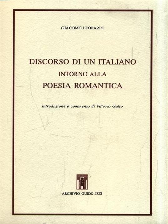 Discorso di un italiano intorno alla poesia romantica - Giacomo Leopardi - 5