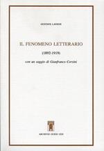 Il fenomeno letterario (1892-1919)