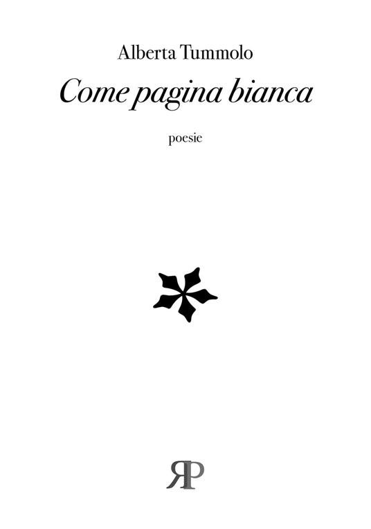 Come pagina bianca - Alberta Tummolo - copertina