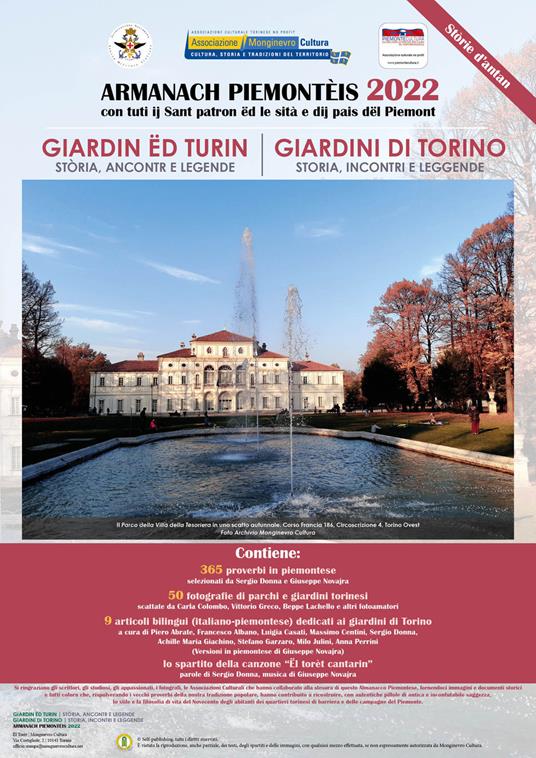 Almanacco piemontese-Armanach piemonteis. Giardini di Torino-Giardin ëd Turin (2021) - copertina