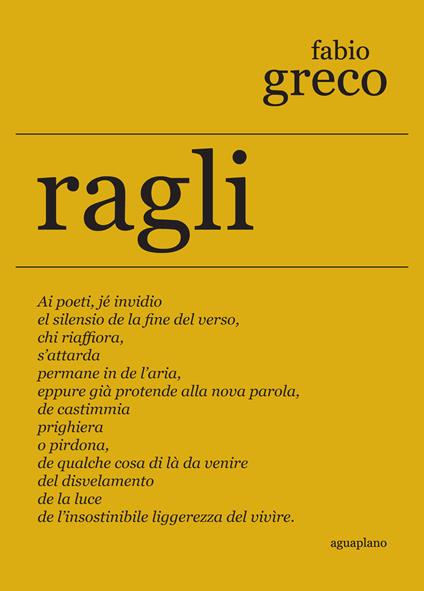 Ragli - Fabio Greco - copertina