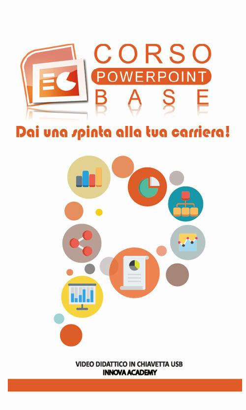 Videocorso PowerPoint base. Video didattico su supporto usb - copertina