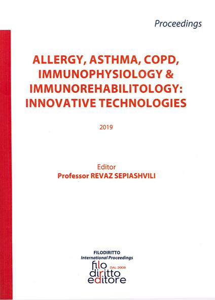 Allergy, asthma, COPD, immunophysiology & immunorehabilitology: innovative technologies 2019 - copertina