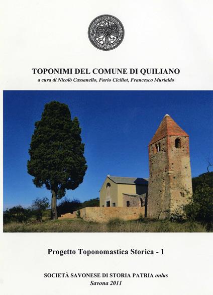 Toponimi del Comune di Quiliano - copertina