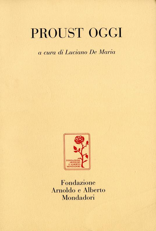 Proust oggi - copertina