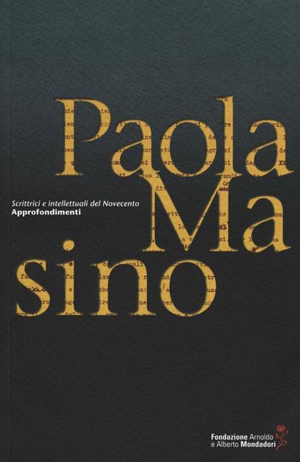 Paola Masino - copertina