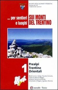 ... Per sentieri e luoghi sui monti del Trentino . Prealpi Trentine Orientali. Vol. 1 - copertina