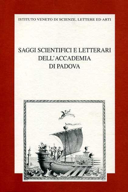 Saggi scientifici e letterari dell'Accademia di Padova - copertina