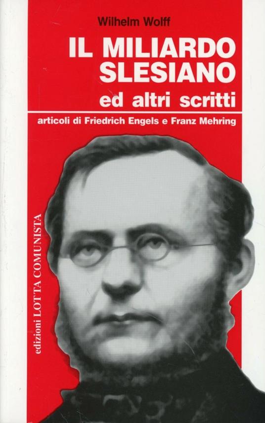 Il miliardo slesiano - Wilhelm Wolff - copertina