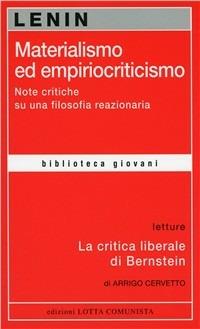 Materialismo ed empiriocriticismo - Lenin - copertina
