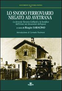 Lo snodo ferroviario negato ad Avetrana. La ferrovia Taranto-Gallipoli e la bonifica dell'Arneo nei documenti dell'epoca - copertina