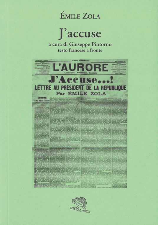 J'accuse - Émile Zola - copertina