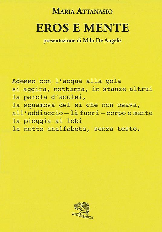 Eros e mente - Maria Attanasio - copertina