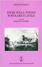Studi sulla poesia popolare e civile massimamente in Italia