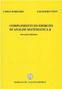 Complementi e esercizi di analisi matematica 2 - Calogero Vinti - copertina