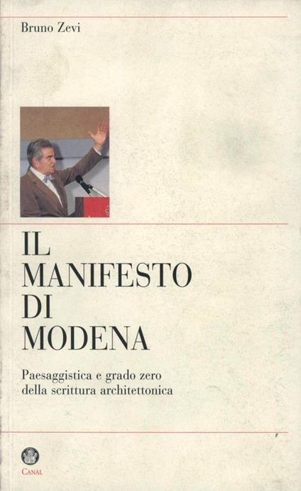 Il manifesto di Modena - Bruno Zevi - copertina