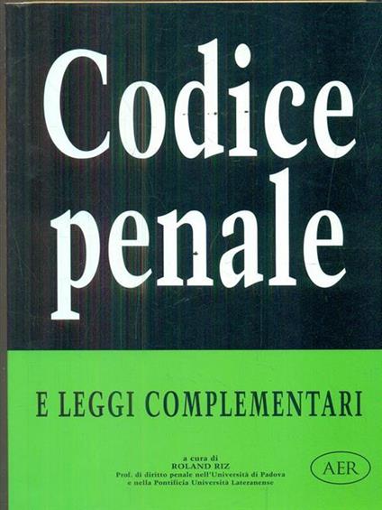 Codice penale e leggi complementari - copertina