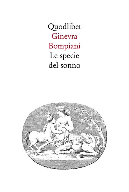 Le specie del sonno - Ginevra Bompiani - copertina