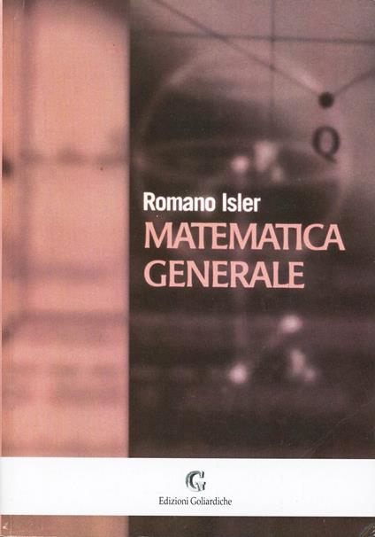 Matematica generale - Romano Isler - copertina