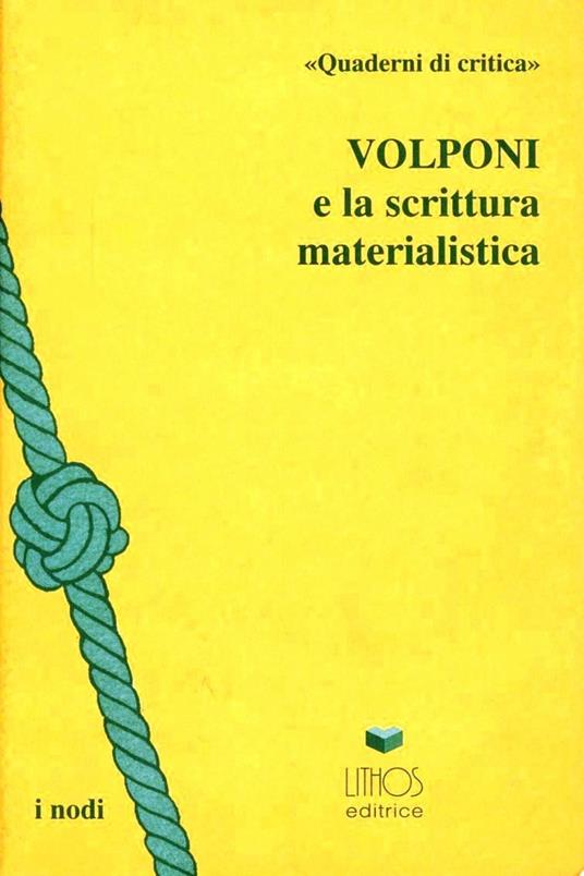 Volponi e la scrittura materialistica - copertina