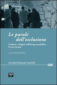 Le parole dell'esclusione. Esodanti e rifugiati nell'Europa postbellica. Il caso istriano - Marco Buttino,Ugo Fabietti,Enrico Miletto - copertina