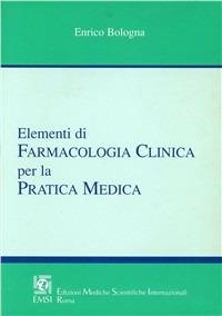 Elementi di farmacologia clinica - Enrico Bologna - copertina