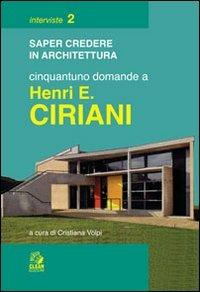 Cinquantuno domande a Henri E. Ciriani - copertina