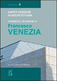 Trentadue domande a Francesco Venezia - copertina